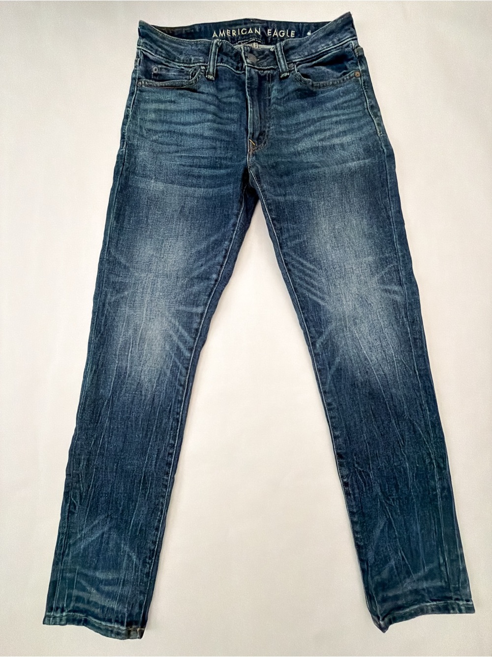 American Eagle Men’s Slim Jeans 30x30 AirFlex Stretch Medium Wash Denim